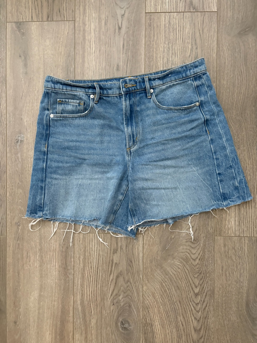 Women’s Blue Denim Cutoff Shorts
